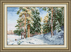 ЛП-1064  Очарование зимы (вышитая картина)