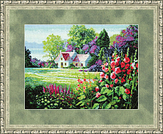 Вышивка КЛ-001 Цветущая мальва