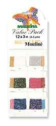 Набор швейных ниток Metallic №4 (12×3 м)