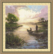 Вышивка ЛП-016 Рыбалка Вышивка ЛП-016 Рыбалка