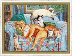 Вышивка НЛ-049 На диване Вышивка НЛ-049 На диване