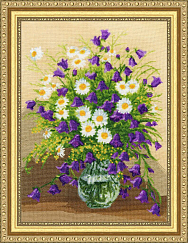 Вышивка ЛЦ-068 Колокольчики и ромашки Вышивка ЛЦ-068 Колокольчики и ромашки
